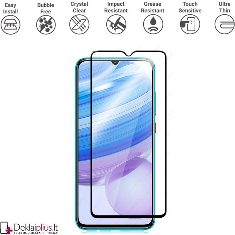 Apsauginis stikliukas per visą ekraną (Xiaomi Redmi 9A/9C) Apsauginis stikliukas per visą ekraną (Xiaomi Redmi 9A/9C)